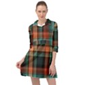 Plaid Tartan Checkered Tablecloth Mini Skater Shirt Dress View1