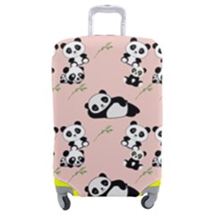 Pattern Panda Bear Luggage Cover (medium) by danenraven