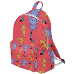 Illustration Elephant Cartoon Animal Monkey The Plain Backpack by danenraven