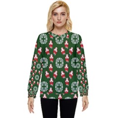 Xmas Christmas Background Hidden Pocket Sweatshirt by danenraven