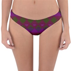 Illustration Argyle Pattern Argyle Background Reversible Hipster Bikini Bottoms