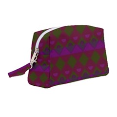 Illustration Argyle Pattern Argyle Background Wristlet Pouch Bag (medium) by danenraven