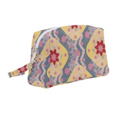 Background Flower Abstract Pattern Wristlet Pouch Bag (medium) by danenraven