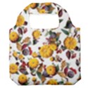 Pumpkin Fruit Flower Pattern Premium Foldable Grocery Recycle Bag View1