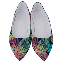 Sheets Tropical Picture Plant Pattern Women s Low Heels by Ravend