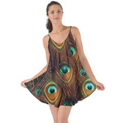 Peacock Feathers Love The Sun Cover Up by Ravend