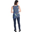 Illustration Cat Space Astronaut Rocket Maze Sleeveless Tunic View2