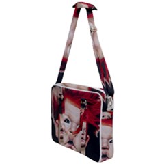 Creepy Boy Portrait Art Cross Body Office Bag by dflcprintsclothing