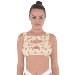 Gingerbread Star Bandaged Up Bikini Top by artworkshop