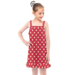 Felt Background Paper Red Yellow Star Kids  Overall Dress by artworkshop