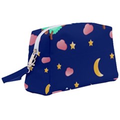 Sleepy Sheep Star And Moon Wristlet Pouch Bag (large) by danenraven