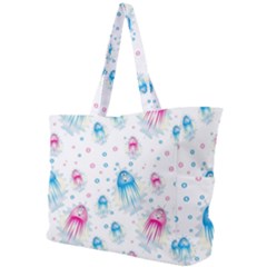 Jellyfis Pink Blue Cartoon Simple Shoulder Bag by danenraven