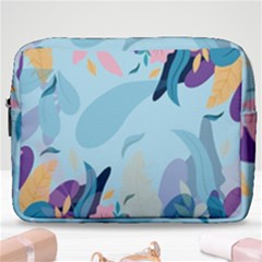 Leaves Leaf Nature Background Plant Make Up Pouch (large) by danenraven