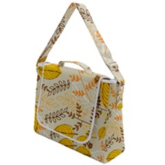 Leaf Leaves Flower Background Wallpaper Box Up Messenger Bag by danenraven
