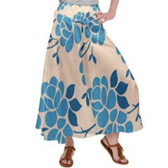 Flower Petal Branch Corolla Satin Palazzo Pants by danenraven
