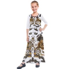 Im Fourth Dimension Colour 73 Kids  Quarter Sleeve Maxi Dress by imanmulyana