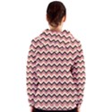 Geometric Pink Waves  Women s Zipper Hoodie View2