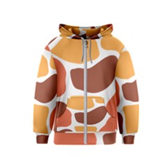 Geometric Pastel Bricks   Kids  Zipper Hoodie by ConteMonfreyShop