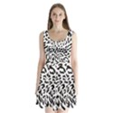 Leopard Print black and white draws Split Back Mini Dress  View1