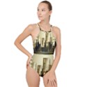 Architecture City House High Neck One Piece Swimsuit View1