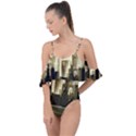 Architecture City House Drape Piece Swimsuit View1