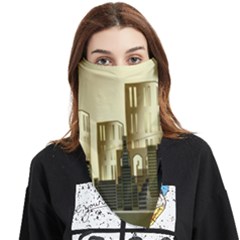 Architecture City House Face Covering Bandana (triangle) by Jancukart