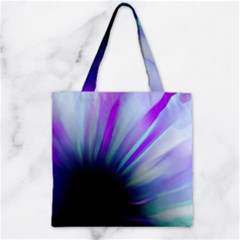 Mirror Fractal Zipper Grocery Tote Bag by Sparkle