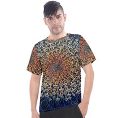 Mirror Fractal Men s Sport Top by Sparkle