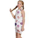 Fish Squid Bird Jellyfish Chicken Kids  Halter Collar Waist Tie Chiffon Dress View2