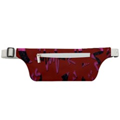 Doodles Maroon Active Waist Bag by nateshop