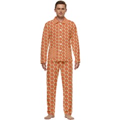 Cute Pumpkin Small Men s Long Sleeve Velvet Pocket Pajamas Set by ConteMonfrey