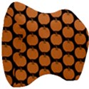 Black And Orange Pumpkin Velour Head Support Cushion View3