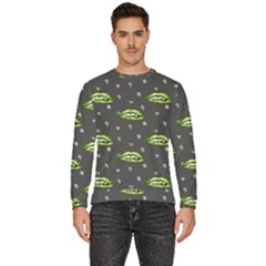 Green Vampire Mouth - Halloween Modern Decor Men s Fleece Sweatshirt by ConteMonfrey