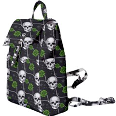 Green Roses And Skull - Romantic Halloween   Buckle Everyday Backpack by ConteMonfrey