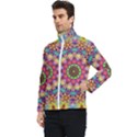 Rosette Mandala Ornament Wallpaper Men s Bomber Jacket View3