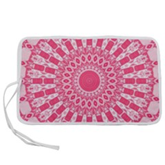 Mandala Pink Abstract Pen Storage Case (s) by Wegoenart