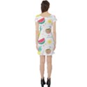 Pineapple And Watermelon Summer Fruit Short Sleeve Skater Dress View2