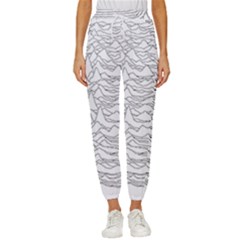 Joy Division Unknown Pleasures Cropped Drawstring Pants by Jancukart
