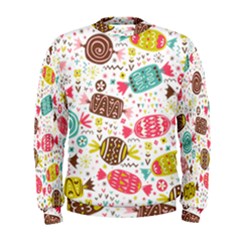 Candy Background Cartoon Men s Sweatshirt by Jancukart