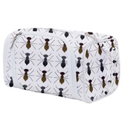 Ant Insect Pattern Cartoon Ants Toiletries Pouch by Ravend