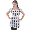 Ant Insect Pattern Cartoon Ants Puff Sleeve Tunic Top View1