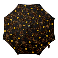 Halloween Background Pattern Hook Handle Umbrellas (small) by Ravend