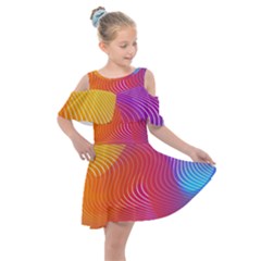 Brochure Flyer Poster Music Kids  Shoulder Cutout Chiffon Dress by Ravend