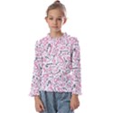 Candy Pink Black-cute Sweat Kids  Frill Detail Tee View1