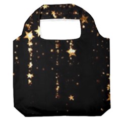 Stars Christmas Background Pattern Premium Foldable Grocery Recycle Bag by danenraven