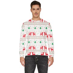 Christmas Illustration Texture Pattern Men s Fleece Sweatshirt by danenraven