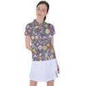 Illustration Shape Tribal Pattern Round Women s Polo Tee View1