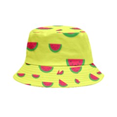 Watermelon Pattern Wallpaper Inside Out Bucket Hat by Wegoenart