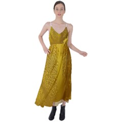 Beer Drink Glass Yellow Cup Bar Tie Back Maxi Dress by Wegoenart