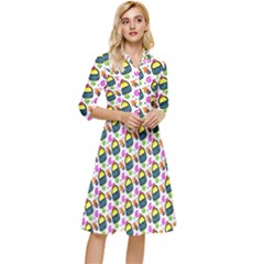 Sweet Dessert Food Cake Pattern Classy Knee Length Dress by Wegoenart